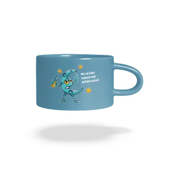 Bastard Pořád noční hrnek makronka Blue Macaron