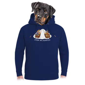 Pánská mikina Bastard Lasáně unisex mikina premium Navy