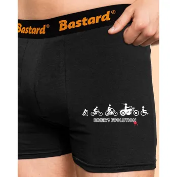 Trenýrky Bastard Bikers evolution boxerky Black