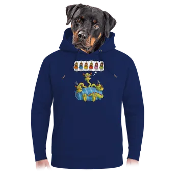 Pánská mikina Bastard Dračí nespavost unisex mikina premium Navy