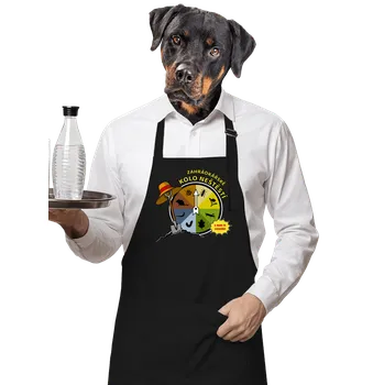 Kuchyňská zástěra Bastard Kolo neštěstí zástěra Black