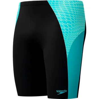 Pánské plavky Speedo Max Splice Mid Jammer Turquoise/Black L - UK36