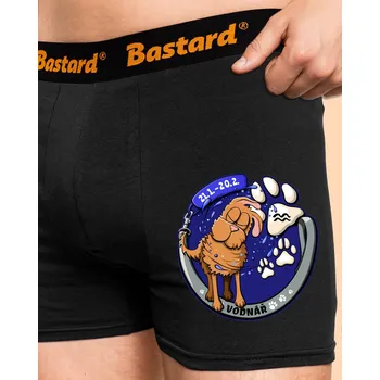 Trenýrky Bastard Psí horoskop: Vodnář boxerky Black