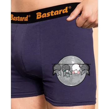 Trenýrky Bastard Opilý netopýr boxerky Blue Navy