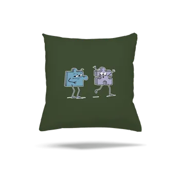 Polštář Bastard Puzzlíci polštář Olive Green