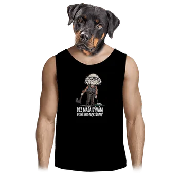 Pánské tílko Bastard Neklidný bez masa pánské tílko Black