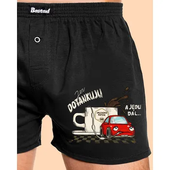 Trenýrky Bastard Dotankuju a jedu pánské trenky Black