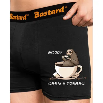 Trenýrky Bastard V pressu boxerky Black