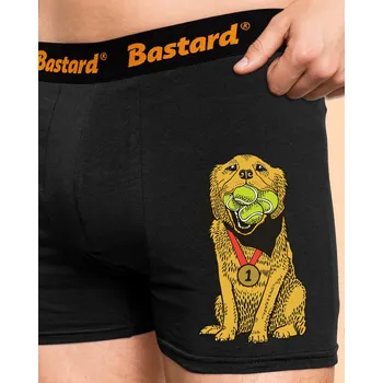 Trenýrky Bastard Zlatý retrívr boxerky Black