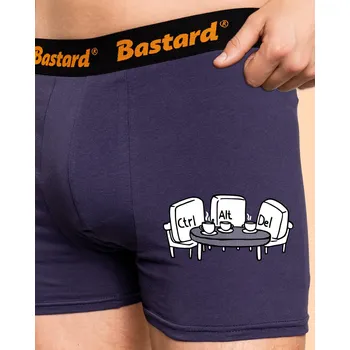 Trenýrky Bastard Nerozluční kamarádi boxerky Blue Navy