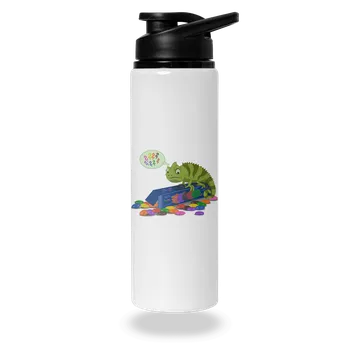 Láhev Bastard Zmatený chameleon lahev na vodu White