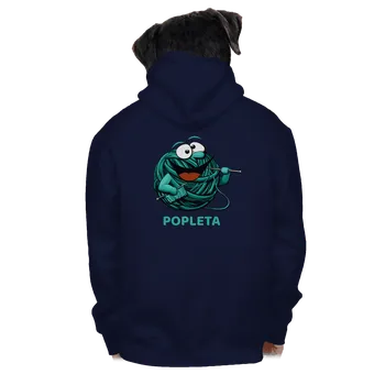 Pánská mikina Bastard Popleta pánská mikina na zip Navy