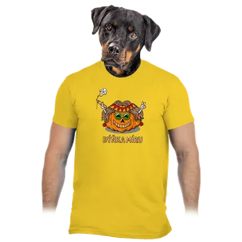 Pánské oblečení Bastard Dýňka míru pánské tričko Gold