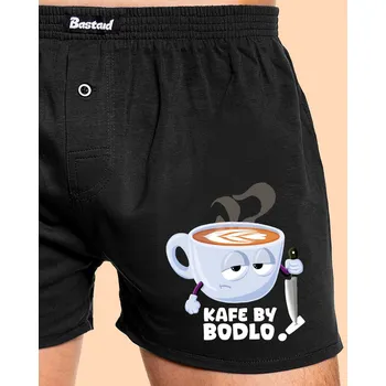 Trenýrky Bastard Kafe by bodlo pánské trenky Black