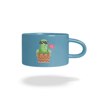 Bastard Pozor píchám hrnek makronka Blue Macaron