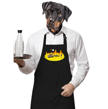 Kuchyňská zástěra Bastard Tatooine trouble zástěra Black