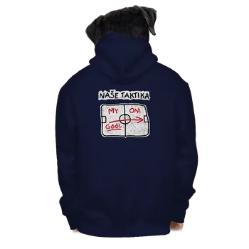 Pánská mikina Bastard Naše taktika pánská mikina na zip Navy