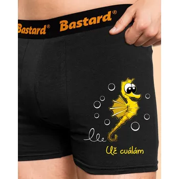 Trenýrky Bastard Na koníka boxerky Black