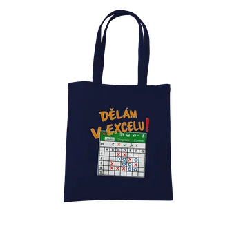 Nákupní taška Bastard Dělám v Excelu taška French Navy