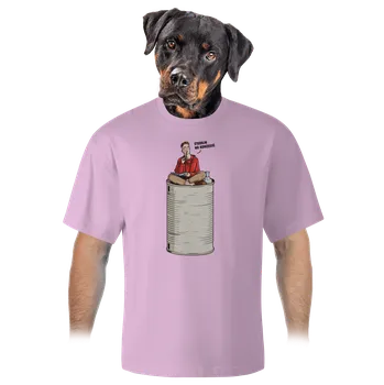 Pánské tričko Bastard Konzerva unisex tričko oversized Orchid