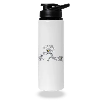 Láhev Bastard Super mumie lahev na vodu White