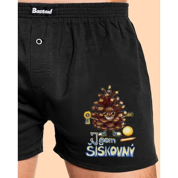 Trenýrky Bastard Jsem šiškovný pánské trenky Black