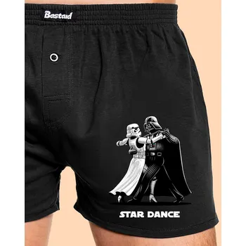 Trenýrky Bastard Star dance pánské trenky Black