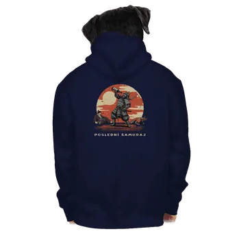 Pánská mikina Bastard Poslední samuraj pánská mikina na zip Navy