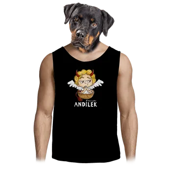 Pánské tílko Bastard Andílek pánské tílko Black