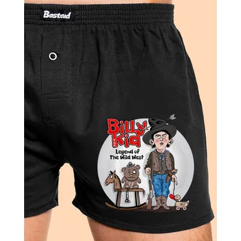 Trenýrky Bastard Billy The Kid pánské trenky Black