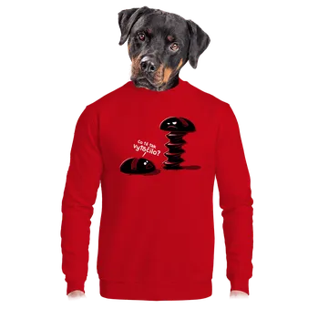 Pánská mikina Bastard Vytočenej unisex mikina bez kapuce Red