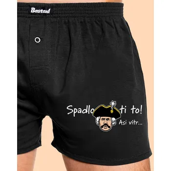 Trenýrky Bastard Spadlo ti to pánské trenky Black