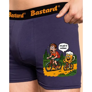 Trenýrky Bastard Doženu tě boxerky Blue Navy
