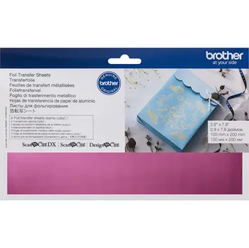 Kancelářská technika Kovová fólie růžová pro plotry Brother