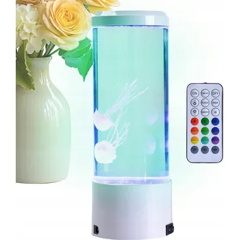 Lampička Vícebarevná LED akumulátorová noční lampa s dálkovým ovládáním, 29,5 cm