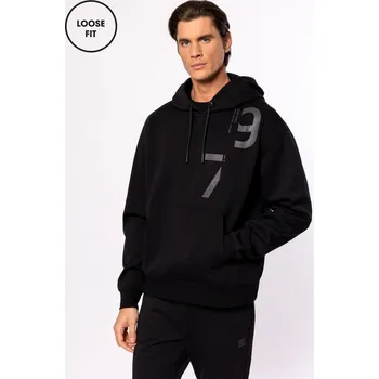 Dámská mikina HEAVY TOOLS Pánská mikina s kapucí SELVA ČERNÁ