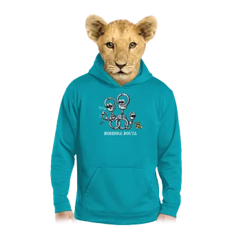 Chlapecká mikina Bastard Rodinná pouta dětská mikina klokanka Hawaiian Blue