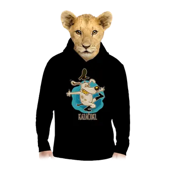 Chlapecká mikina Bastard Kazačokl dětská mikina klokanka Black