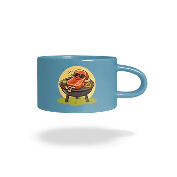 Bastard Letní flákárna hrnek makronka Blue Macaron