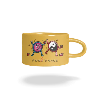 Bastard Pogy dance hrnek makronka Yellow Macaron