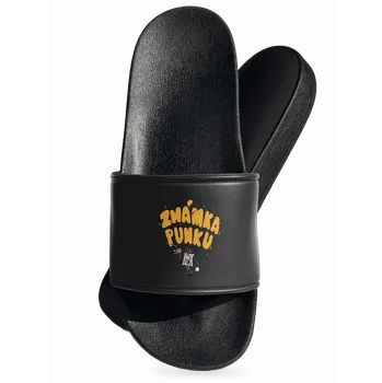 Pánské pantofle Bastard Vylitá známka punku pantofle Black