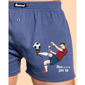 Pánské spodní prádlo Bastard Natřeme jim to - Fotbal pánské trenky Blue