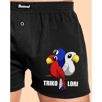 Trenýrky Bastard Trikolori pánské trenky Black