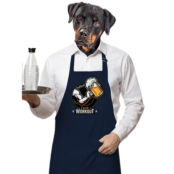 Kuchyňská zástěra Bastard Czech Workout zástěra Navy