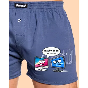 Trenýrky Bastard Mac vs. Windows pánské trenky Blue