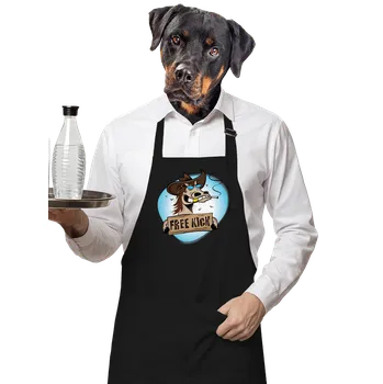 Kuchyňská zástěra Bastard Free kick zástěra Black