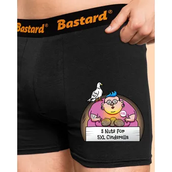 Trenýrky Bastard Tři ořechy boxerky Black