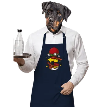 Kuchyňská zástěra Bastard Pokémon burger zástěra Navy