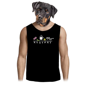 Pánské tílko Bastard Restart pánské tílko Black