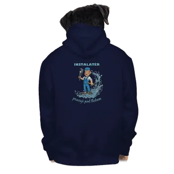 Pánská mikina Bastard Instalatér pod tlakem pánská mikina na zip Navy